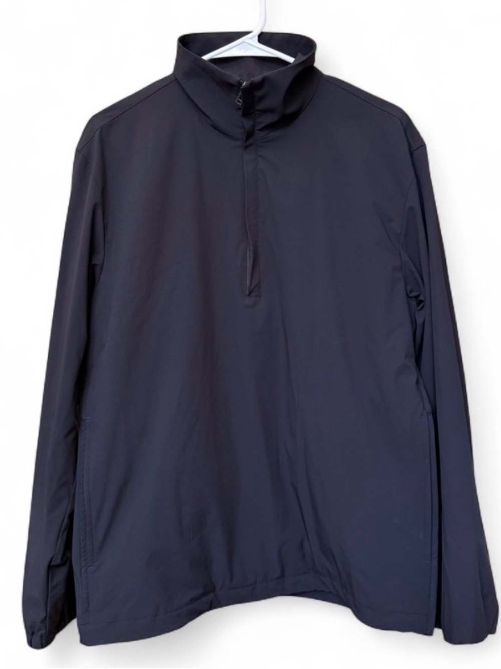 Theory Men’s Black Half-Zip Windbreaker